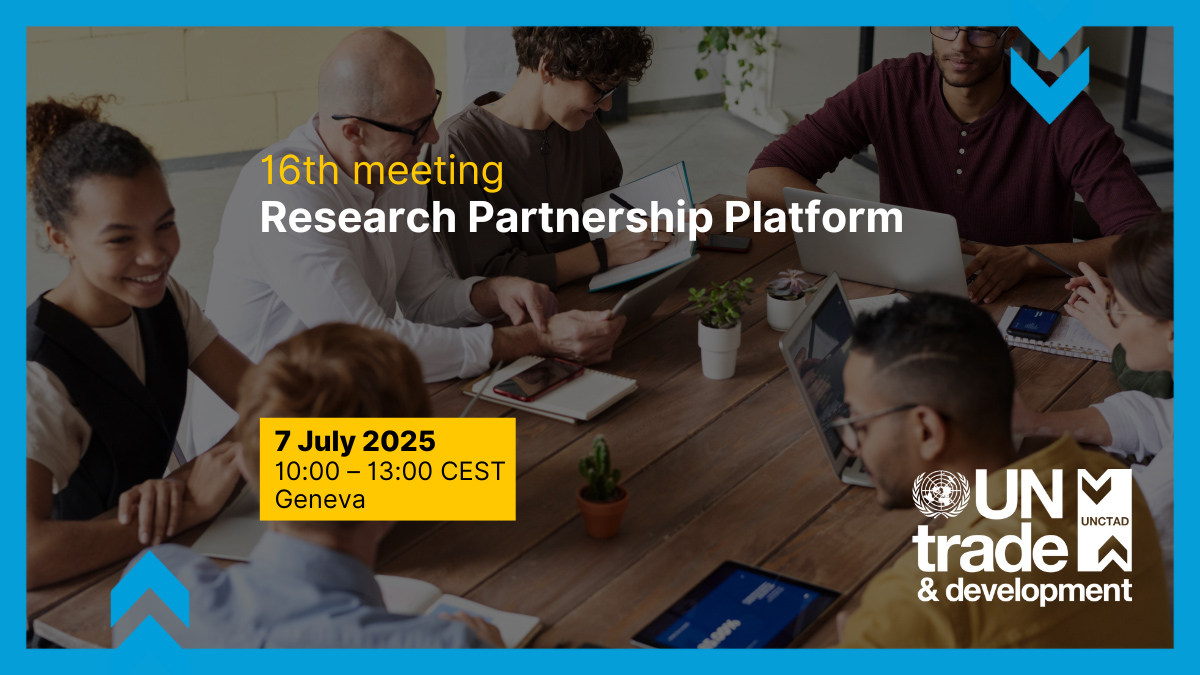 Cover image for 16th Meeting of the UNCTAD Research Partnership Platform